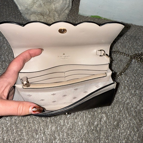 Kate Spade Black Scalloped Crossbody Bag - Picture 3 of 6